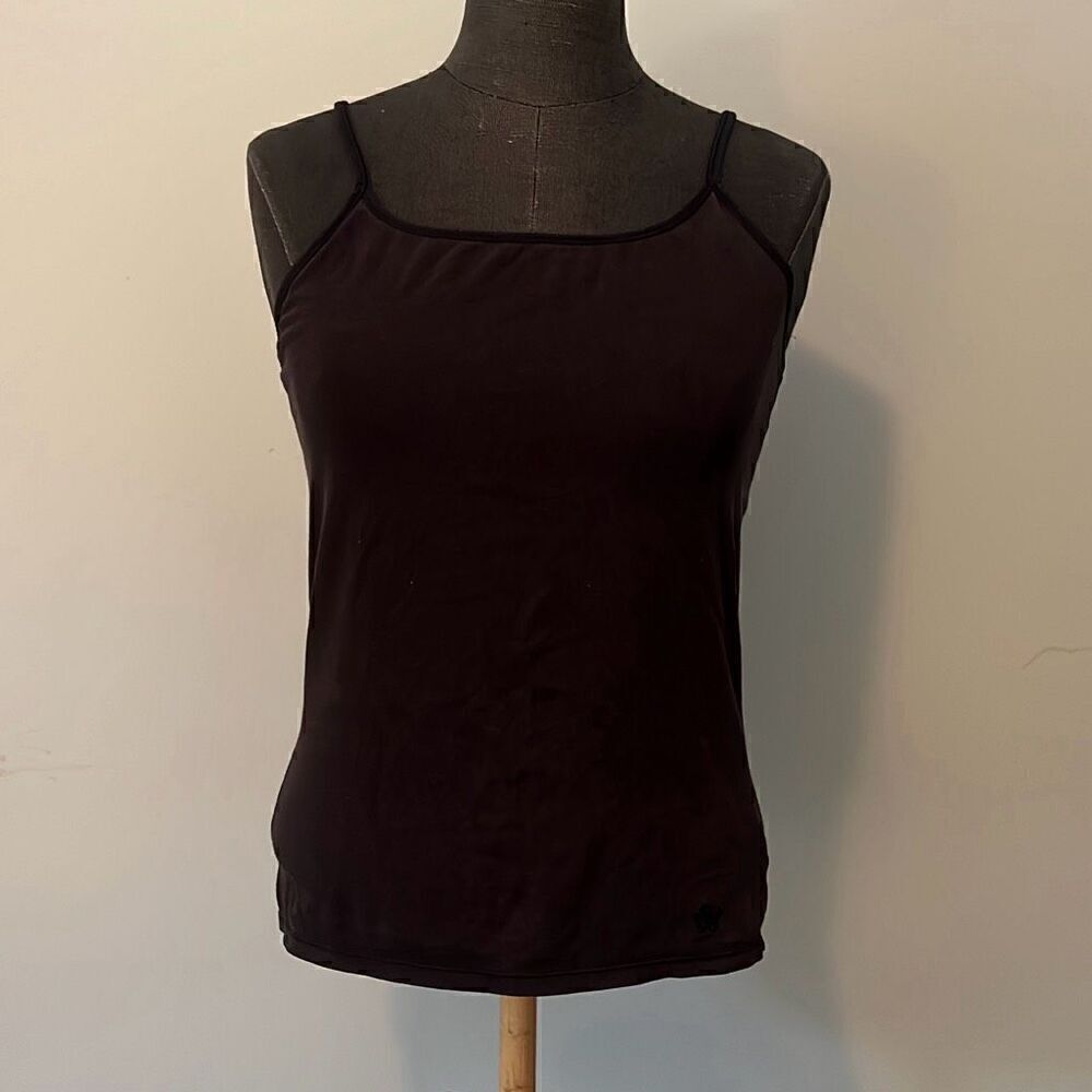 Limited Too Women's Black Square Neck Spaghetti Strap Tank Top Size 16